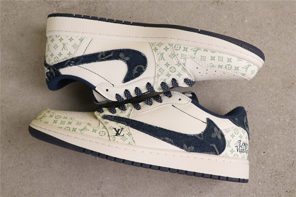 US$44 Air Jordan Travis Scott x Air Jordan 1 Low OG SP SJ2068-004 LV白蓝牛仔 Size 35.5-47.5 US$44 Air Jordan Travis Scott x Air Jordan 1 Low OG SP SJ2068-004 LV白蓝牛仔 Size 35.5-47.5