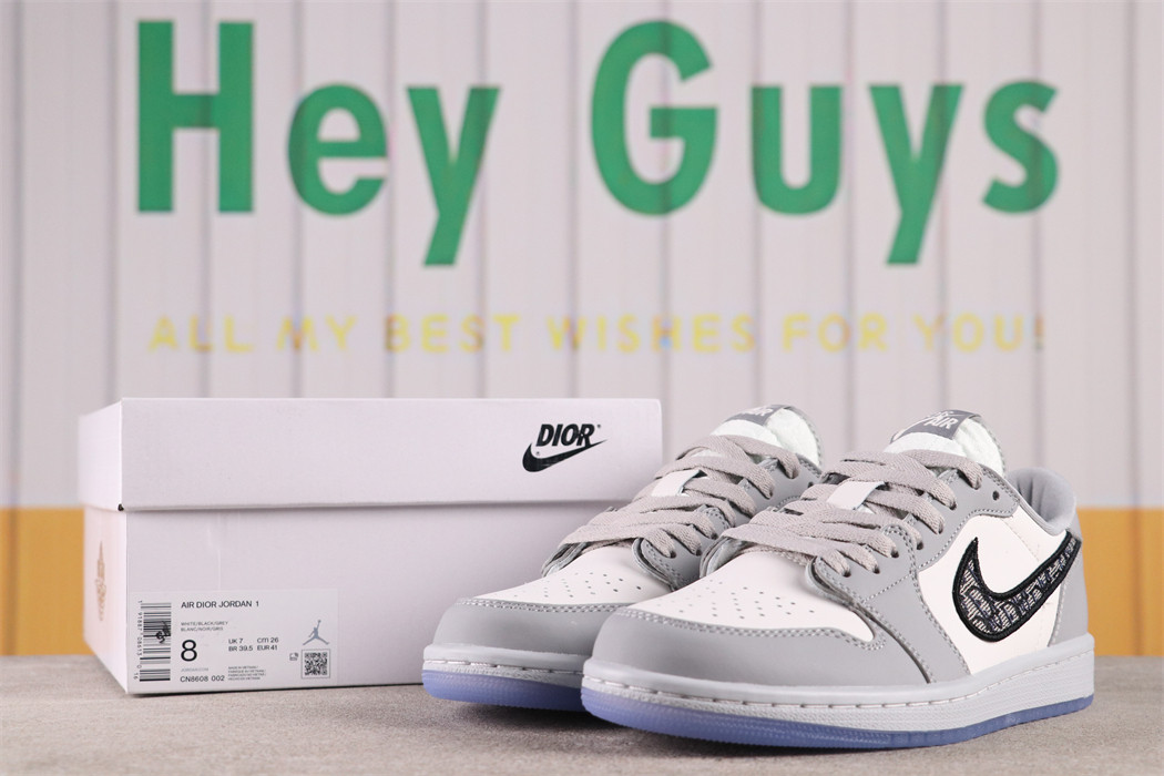 US$44 Dior x Air Jordan 1 Low CN8608-002 Size 36-46