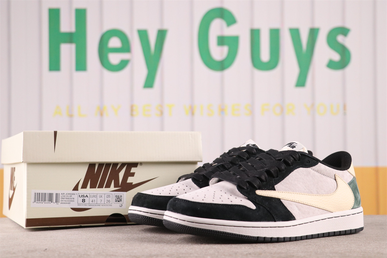 US$44 Travis Scott x Air Jordan 1 Low OG AJ1DM7866-678 Size 36-47.5