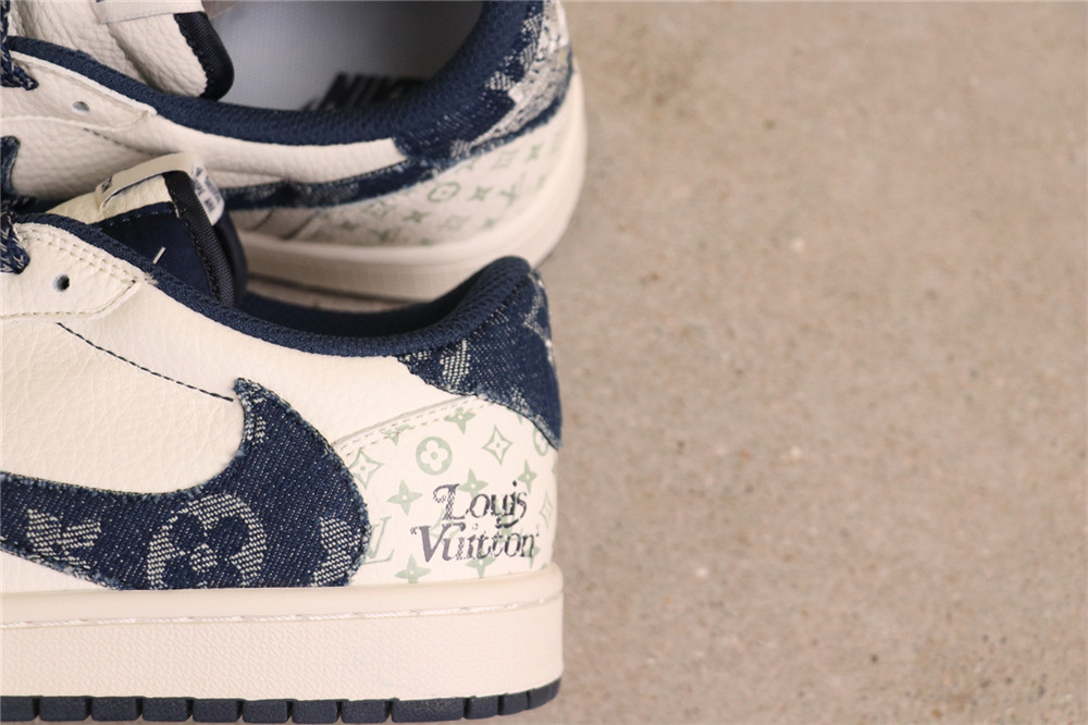 US$53 Air Jordan Travis Scott x Air Jordan 1 Low OG SP SJ2068-004 LV白蓝牛仔 Size 36-46 US$53 Air Jordan Travis Scott x Air Jordan 1 Low OG SP SJ2068-004 LV白蓝牛仔 Size 36-46