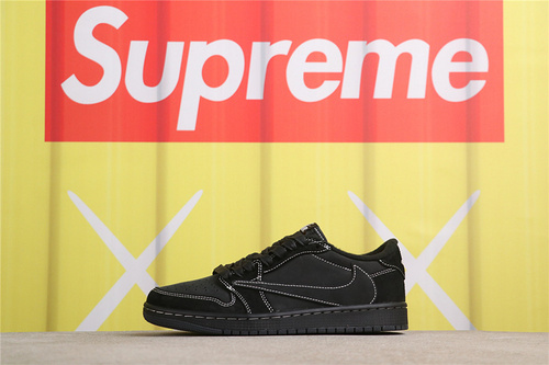 US$79 Air Jordan Travis Scott x Air Jordan 1 Low OG Black Phantom DM7866-001 黑色幻影 Size 36-47.5