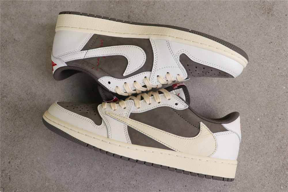 US$79 Air Jordan Travis Scott x Air Jordan 1 Low OG Reverse Mocha DM7866-162 Size 36-47.5