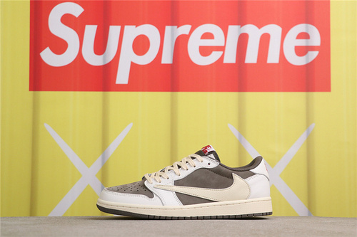 US$79 Air Jordan Travis Scott x Air Jordan 1 Low OG Reverse Mocha DM7866-162 Size 36-47.5