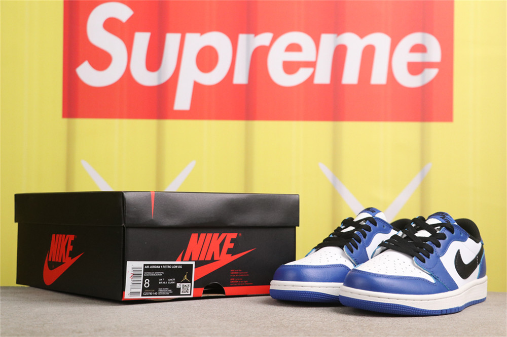 USD$35 Air Jordan 1 Low OG Game Royal CZ0790-140 小闪电 Size 36-46