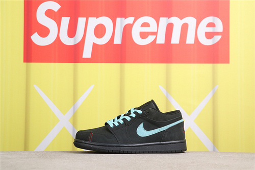 USD$35 Air Jordan 1 Low SE FD8635-001 黑灰蒂芙尼 Size 36-46（36 36.5 37.5 38 38.5 39 40 40.5 41 42 42.5 4
