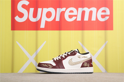 USD$35 Air Jordan 1 low FJ5735-100 悟空金羽钩 Size 36-46（36 36.5 37.5 38 38.5 39 40.5 41 42 42.5 43 44 4