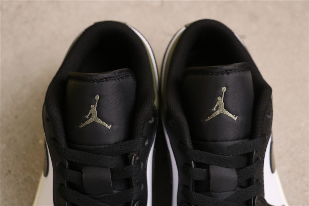 USD$40 Air Jordan 1 Low 553558-092 黑绿脚趾 Size 36-46（36 36.5 37.5 38 38.5 39 40 40.5 41 42 42.5 43 44