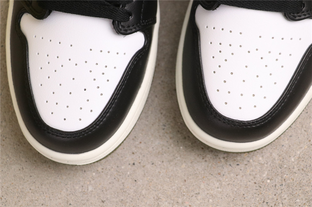 USD$40 Air Jordan 1 Low 553558-092 黑绿脚趾 Size 36-46（36 36.5 37.5 38 38.5 39 40 40.5 41 42 42.5 43 44