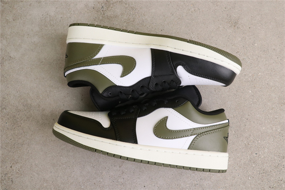 USD$40 Air Jordan 1 Low 553558-092 黑绿脚趾 Size 36-46（36 36.5 37.5 38 38.5 39 40 40.5 41 42 42.5 43 44