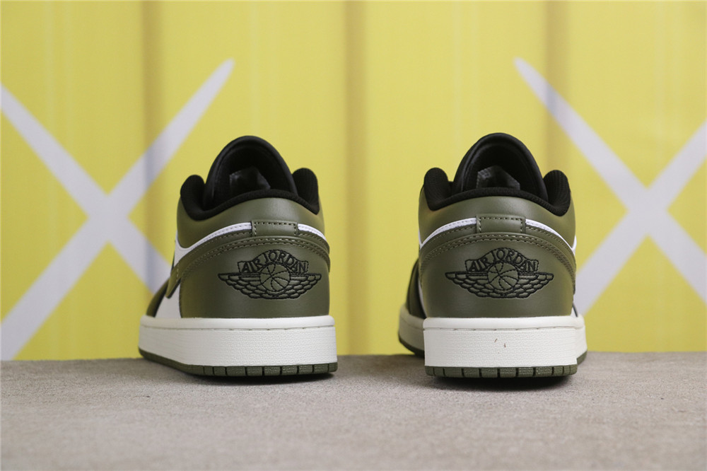 USD$40 Air Jordan 1 Low 553558-092 黑绿脚趾 Size 36-46（36 36.5 37.5 38 38.5 39 40 40.5 41 42 42.5 43 44