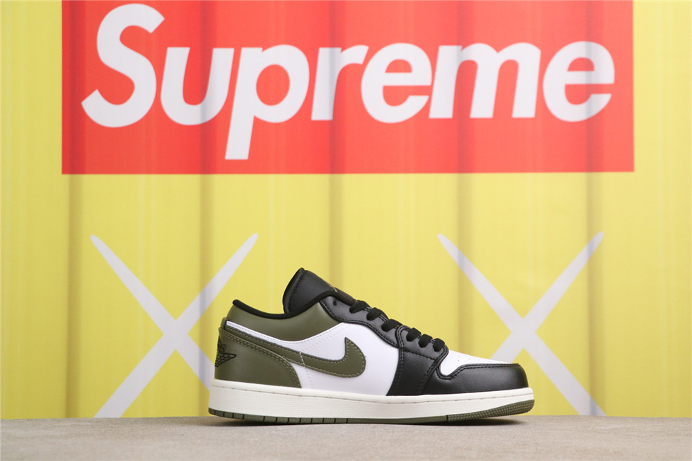 USD$40 Air Jordan 1 Low 553558-092 黑绿脚趾 Size 36-46（36 36.5 37.5 38 38.5 39 40 40.5 41 42 42.5 43 44