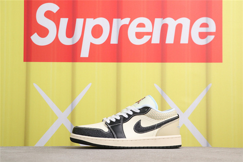 USD$40 Air Jordan 1 Low SE COCONUT MILKBLACK HQ3437-101 椰奶黑 Size 36-46