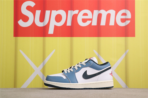 USD$40 Air Jordan 1 Low SE HM3711-144 白蓝红 Size 36-46