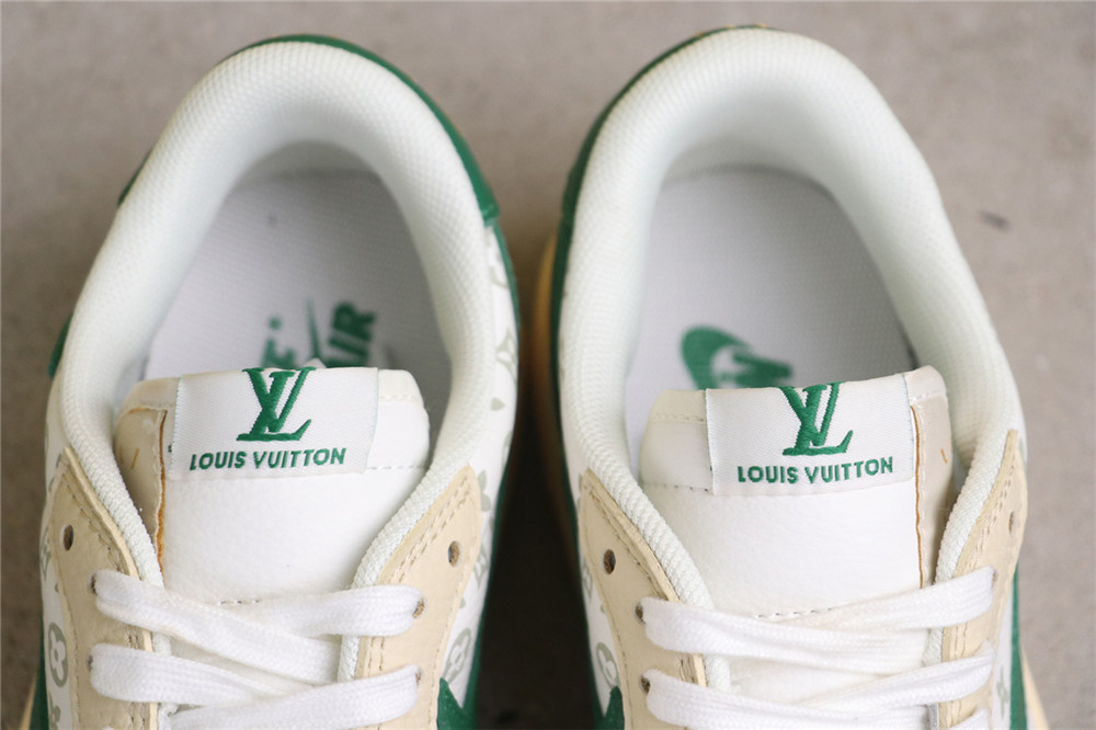 USD$40 Air Jordan 1 Low SE ZX1988-300 米黄绿LV Size 36-45（36 36.5 37.5 38 38.5 39 40 40.5 41 42 42.5 4