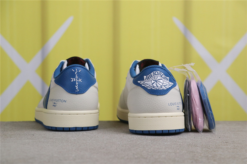 USD$40 Air Jordan Travis Scott x Air Jordan 1 Low LX1988-033 LV灰蓝 Size 36-46