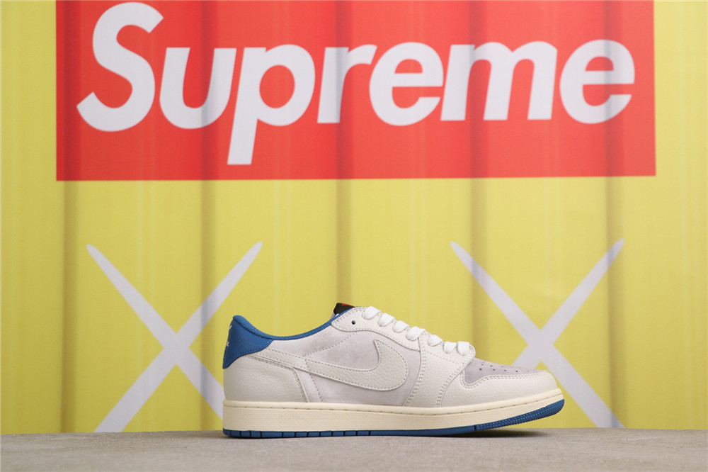 USD$40 Air Jordan Travis Scott x Air Jordan 1 Low LX1988-033 LV灰蓝 Size 36-46