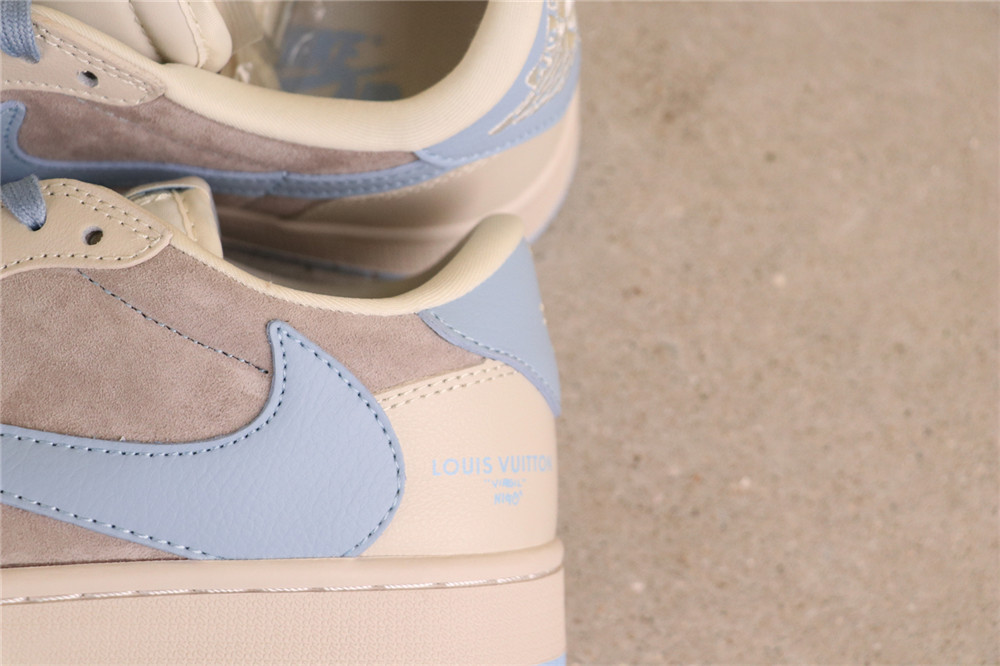 USD$40 Air Jordan Travis Scott x Air Jordan 1 Low OG SP LX1988-101 LV灰浅蓝 Size 36-45 USD$40 Air Jordan Travis Scott x Air Jordan 1 Low OG SP LX1988-101 LV灰浅蓝 Size 36-45