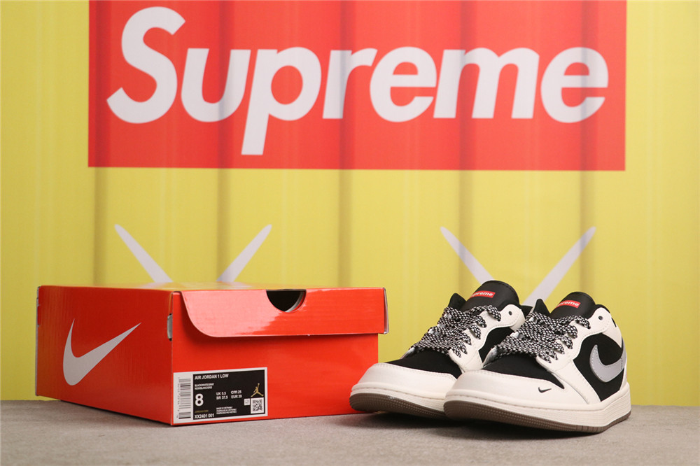 USD$44 Air Jordan 1 Low XX2401-001 Supreme米黑 Size 36-45(36 36.5 37.5 38 38.5 39 40 40.5 41 42 42.5 USD$44 Air Jordan 1 Low XX2401-001 Supreme米黑 Size 36-45(36 36.5 37.5 38 38.5 39 40 40.5 41 42 42.5