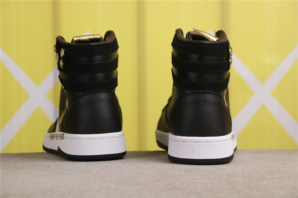 USD$44 Air Jordan 1 PKTLP7 特兰普黑金 Size 40-47.5（40 40.5 41 42 42.5 43 44 44.5 45 46 47.5）