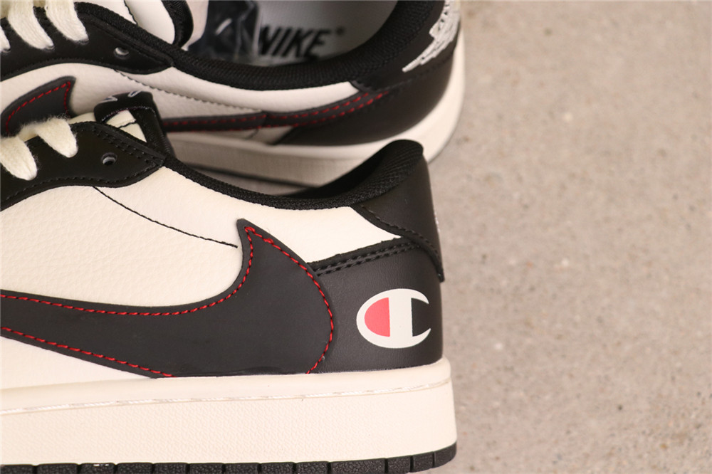 USD$44 Air Jordan A Air Jordan 1 Low OG SP QY1188-121 Champion黑白 Size 36-45