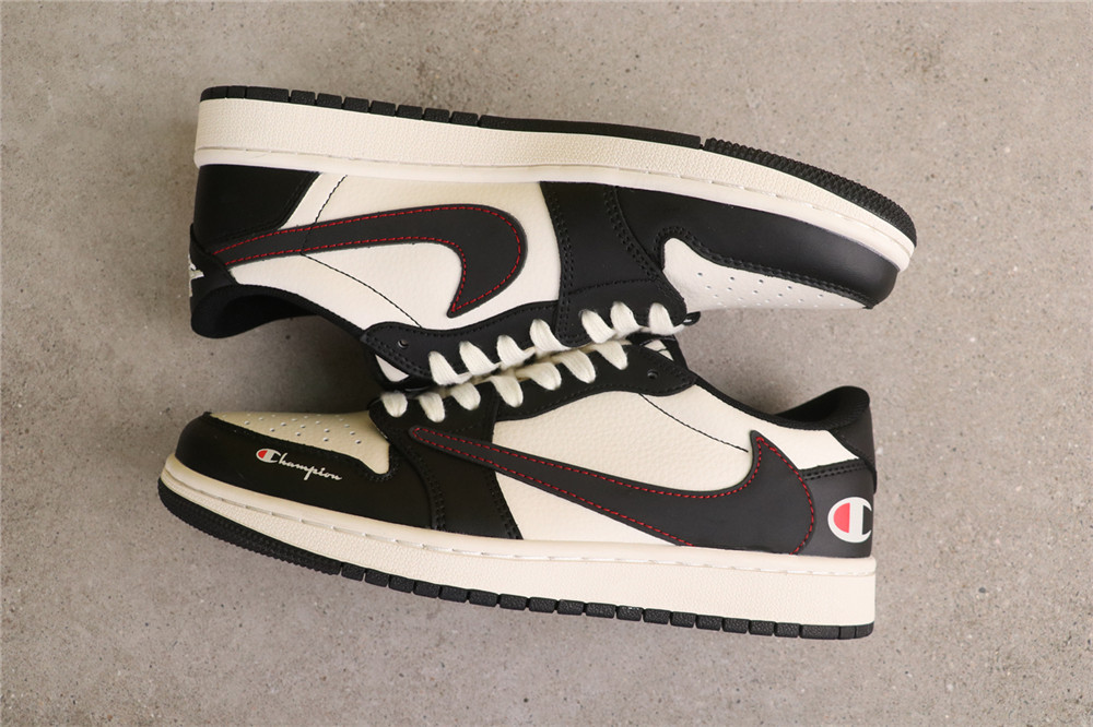 USD$44 Air Jordan A Air Jordan 1 Low OG SP QY1188-121 Champion黑白 Size 36-45