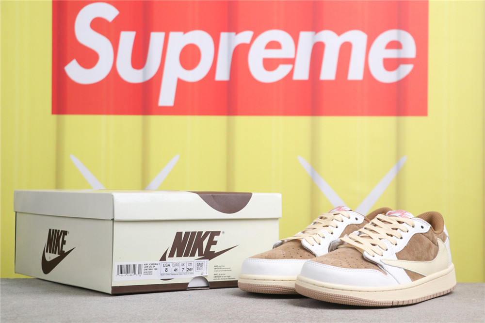 USD$44 Air Jordan TRAVIS SCOTT X Air Jordan 1 Low OG SAILSHY PINK DM7866-106 米黄棕 Size 36-46 USD$44 Air Jordan TRAVIS SCOTT X Air Jordan 1 Low OG SAILSHY PINK DM7866-106 米黄棕 Size 36-46