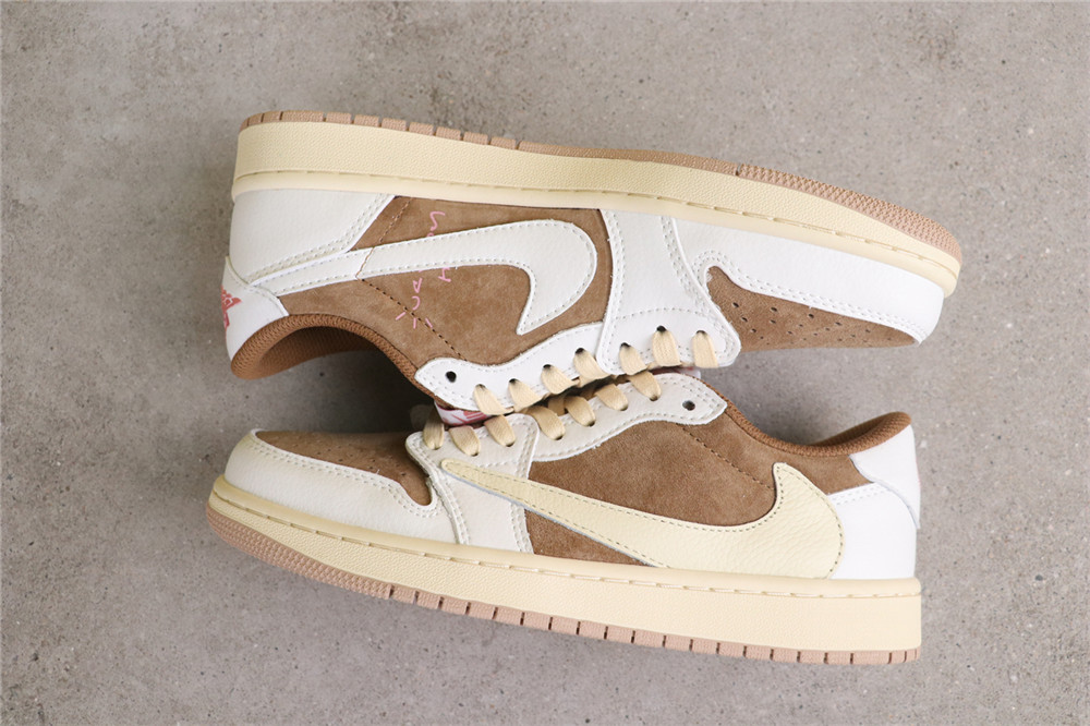 USD$44 Air Jordan TRAVIS SCOTT X Air Jordan 1 Low OG SAILSHY PINK DM7866-106 米黄棕 Size 36-46 USD$44 Air Jordan TRAVIS SCOTT X Air Jordan 1 Low OG SAILSHY PINK DM7866-106 米黄棕 Size 36-46