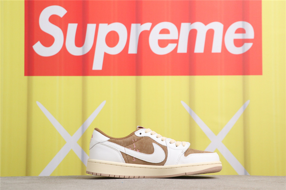 USD$44 Air Jordan TRAVIS SCOTT X Air Jordan 1 Low OG SAILSHY PINK DM7866-106 米黄棕 Size 36-46 USD$44 Air Jordan TRAVIS SCOTT X Air Jordan 1 Low OG SAILSHY PINK DM7866-106 米黄棕 Size 36-46