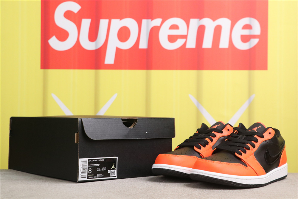 USD$48 Air Jordan 1 Low SE Black Orange CK3022-008 黑橙 Size 40-45 USD$48 Air Jordan 1 Low SE Black Orange CK3022-008 黑橙 Size 40-45