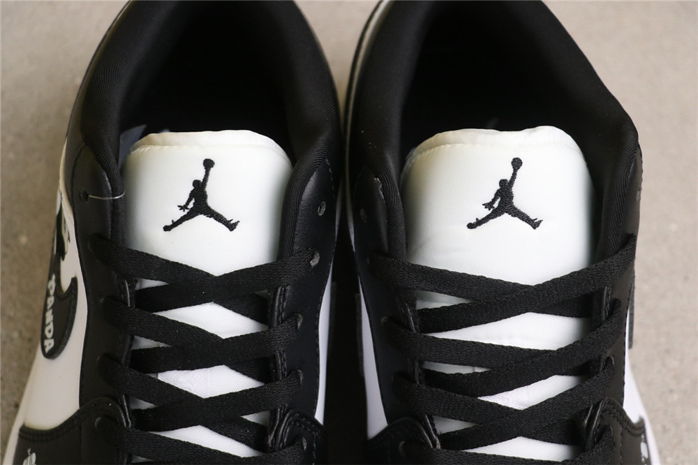 USD$48 Air Jordan A Air Jordan 1 Low Panda DC0774-101 手绘黑白熊猫 Size 36-47.5