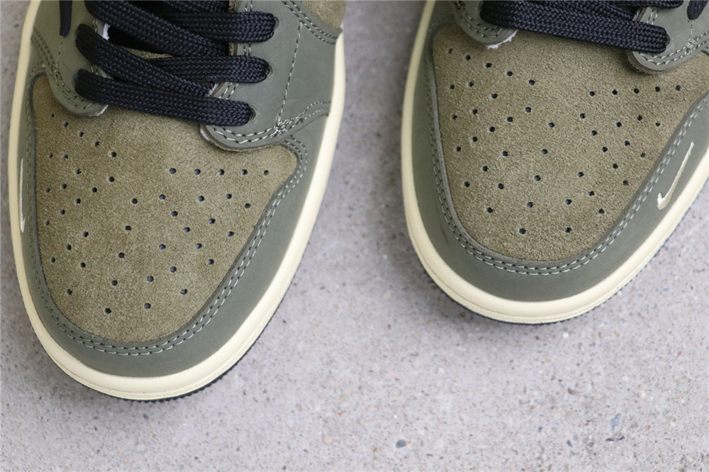 USD$53 Air Jordan 1 Low CH6336-007 军绿 Size 36-45（ 36 36.5 37.5 38 38.5 39 40 40.5 41 42 42.5 43 44