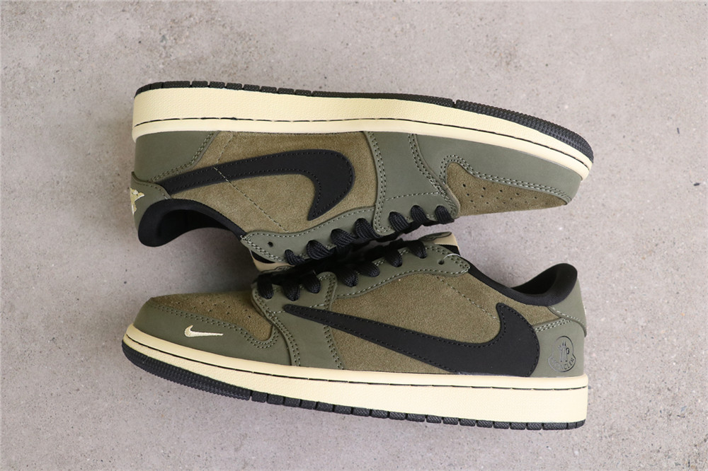 USD$53 Air Jordan 1 Low CH6336-007 军绿 Size 36-45（ 36 36.5 37.5 38 38.5 39 40 40.5 41 42 42.5 43 44