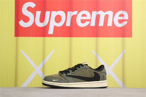 USD$53 Air Jordan 1 Low CH6336-007 军绿 Size 36-45（ 36 36.5 37.5 38 38.5 39 40 40.5 41 42 42.5 43 44