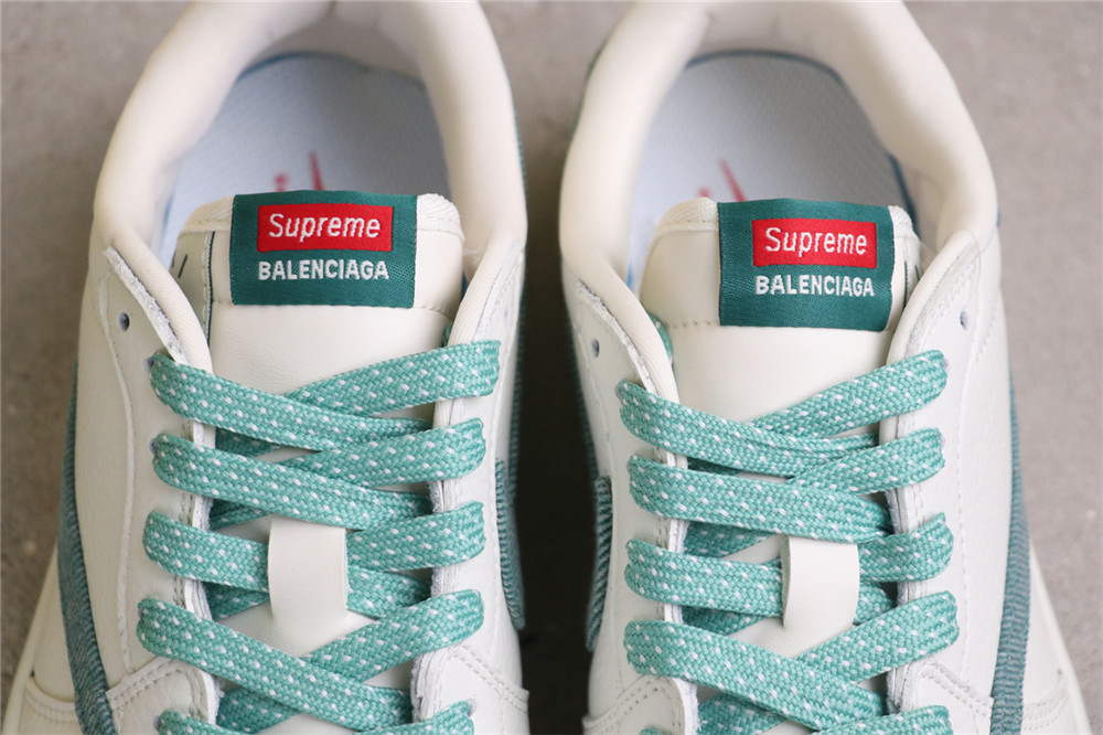 USD$53 Air Jordan 1 Low JH6088-706 Supreme白草牛仔 Size 36-45（ 36 36.5 37.5 38 38.5 39 40 40.5 41 42 42