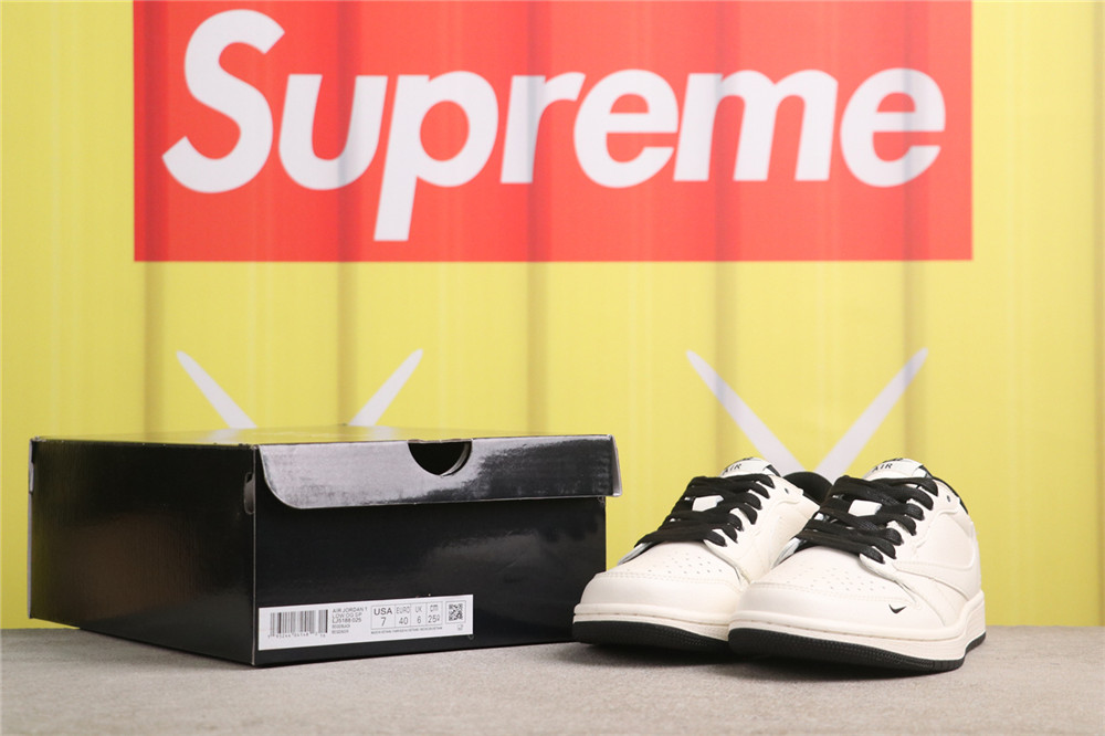 USD$53 Air Jordan 1 Low LJ5188-025 迪奥米黑 Size 36-45（ 36 36.5 37.5 38 38.5 39 40 40.5 41 42 42.5 43 4