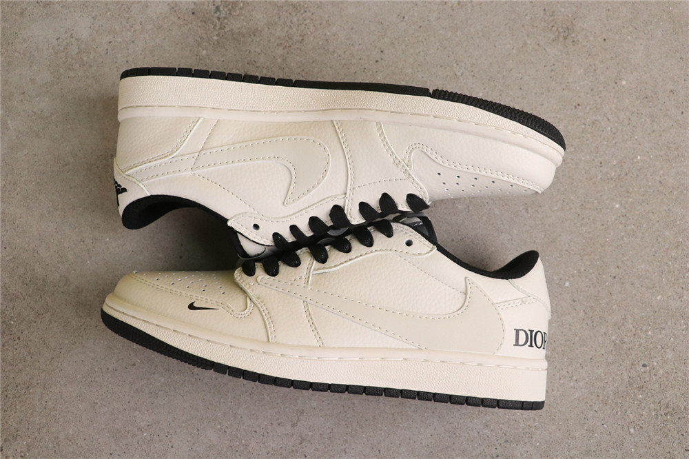 USD$53 Air Jordan 1 Low LJ5188-025 迪奥米黑 Size 36-45（ 36 36.5 37.5 38 38.5 39 40 40.5 41 42 42.5 43 4