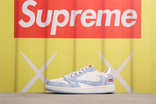 USD$53 Air Jordan 1 Low OG SP CH6336-010 Supreme水洗蓝 Size 36-45（36 36.5 37.5 38 38.5 39 40 40.5 41 4