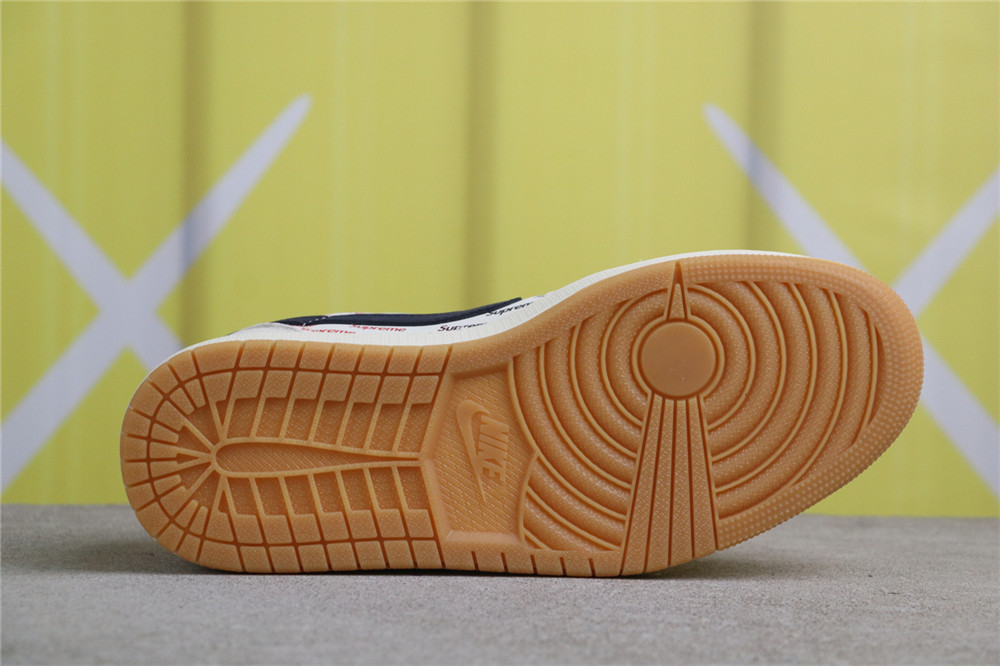USD$53 Air Jordan 1 Low OG SP JH6088-613 Supreme印花灰黑 Size 36-45