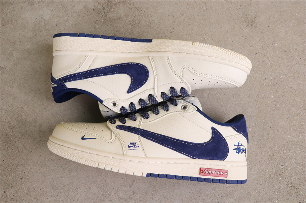 USD$53 Air Jordan 1 Low SJ2068-127 Supreme米蓝绿 Size 36-45（ 36 36.5 37.5 38 38.5 39 40 40.5 41 42 42.