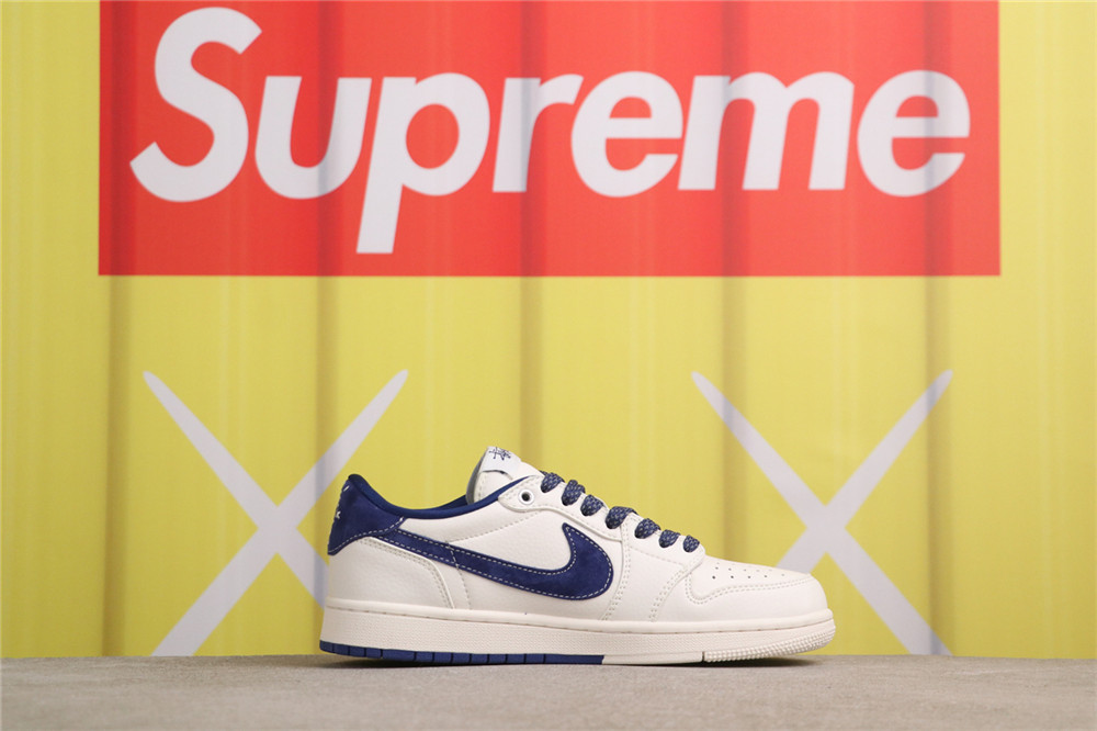USD$53 Air Jordan 1 Low SJ2068-127 Supreme米蓝绿 Size 36-45（ 36 36.5 37.5 38 38.5 39 40 40.5 41 42 42.