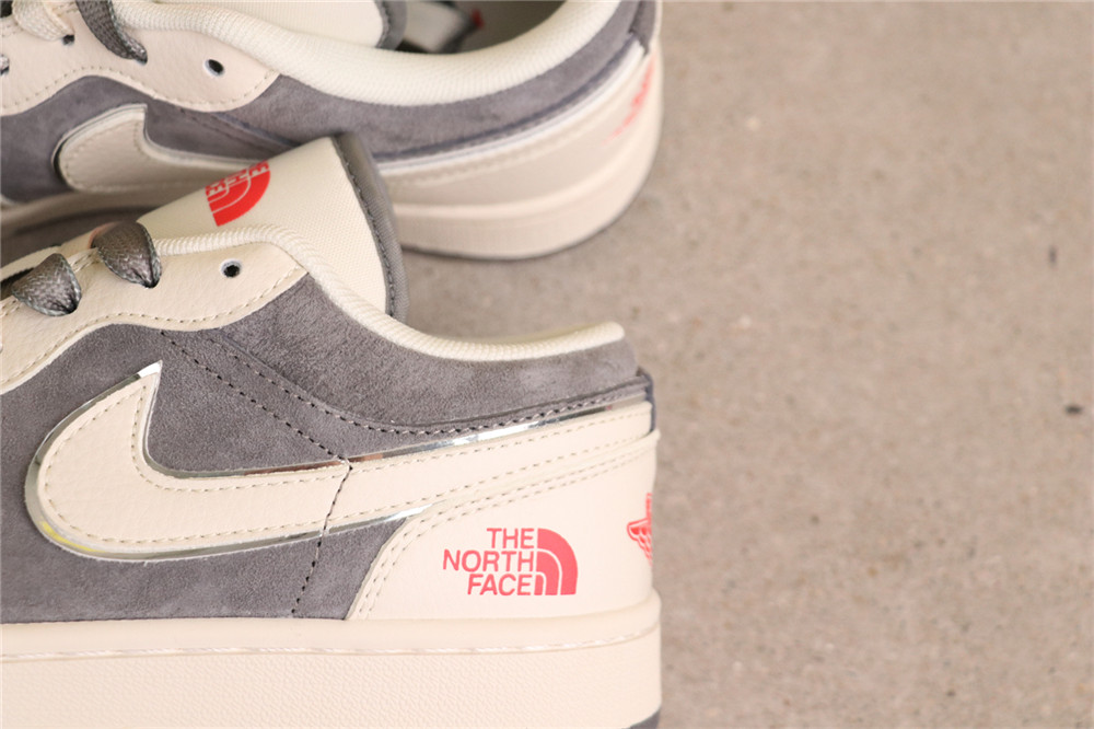 USD$53 Air Jordan 1 Low SJ9950-039 北面米灰反光钩 Size 36-45（ 36 36.5 37.5 38 38.5 39 40 40.5 41 42 42.5 4