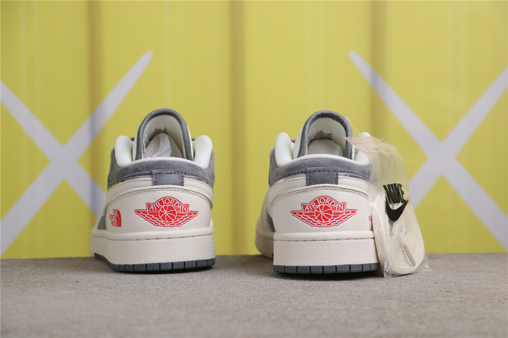 USD$53 Air Jordan 1 Low SJ9950-039 北面米灰反光钩 Size 36-45（ 36 36.5 37.5 38 38.5 39 40 40.5 41 42 42.5 4