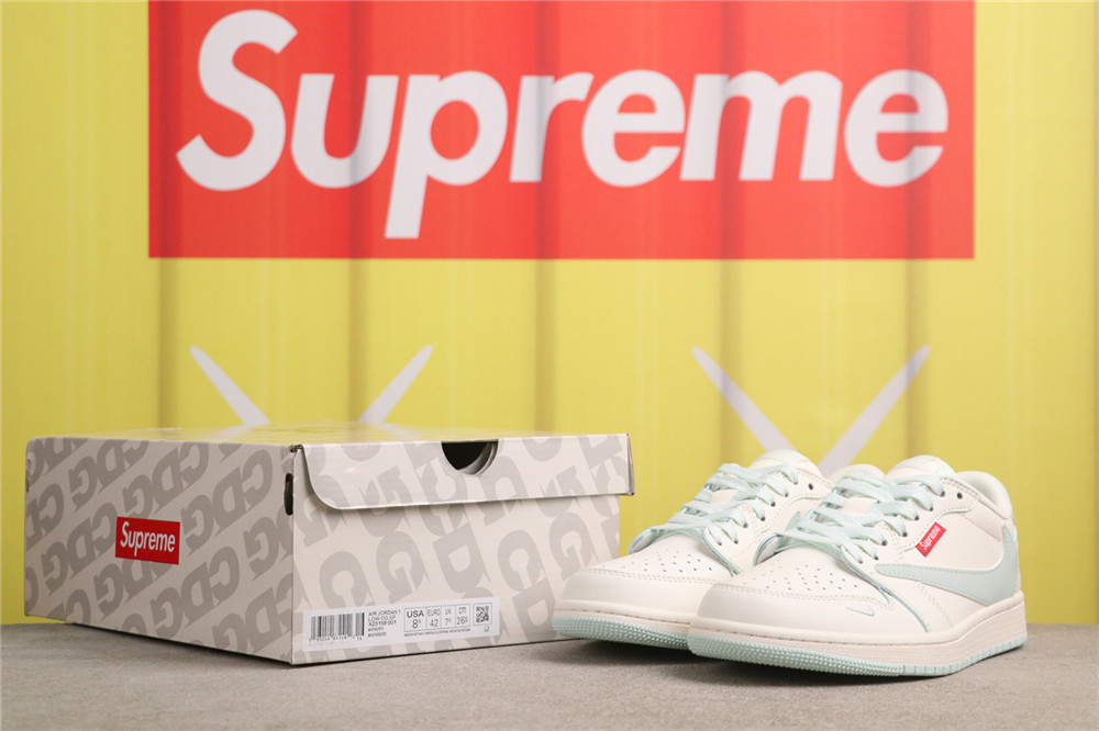 USD$53 Air Jordan Jordan Air Jordan 1 Low OG SP XZ5158-001 北面浅绿 Size 36-45
