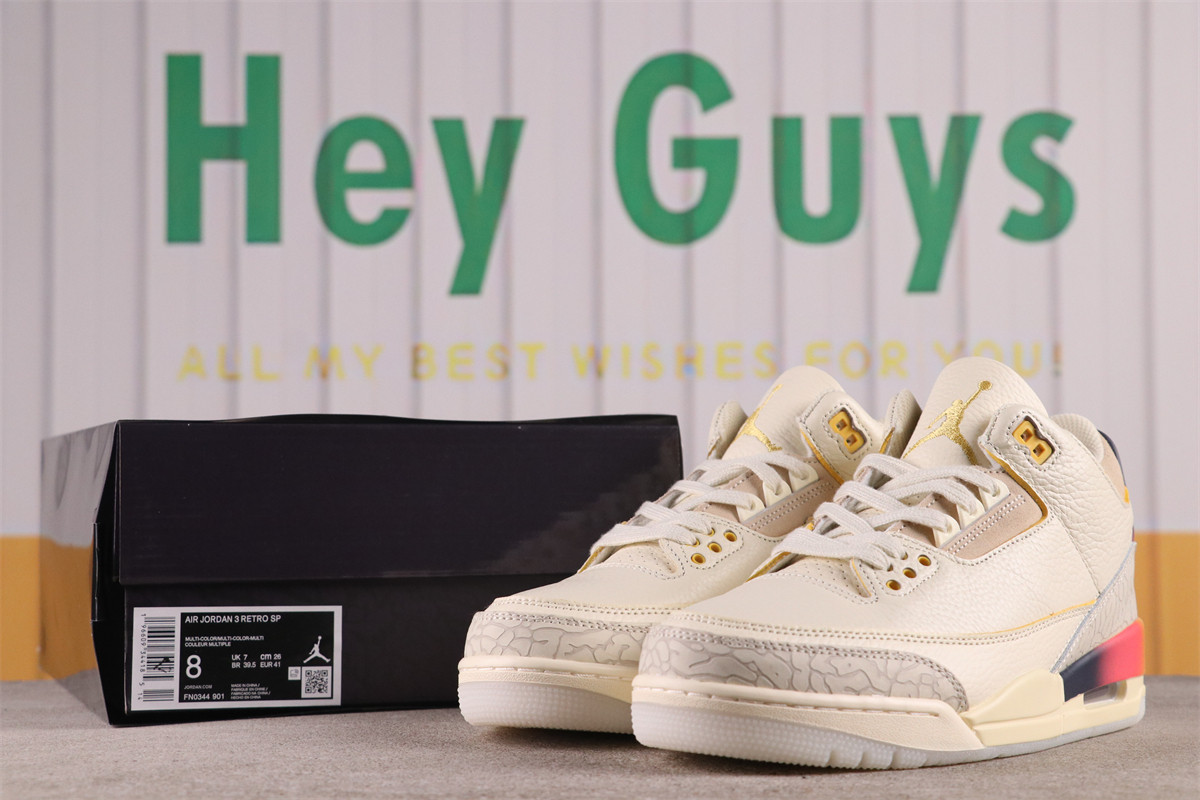 58USD J Balvin x Air Jordan 3 FN0344-901 Size 36-46