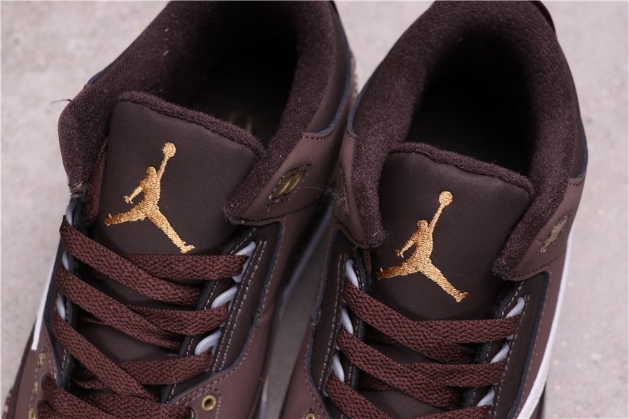 62USD Air Jordan 3 Tinker NRG Gold Beige Dark Brown 854262-609 36-46
