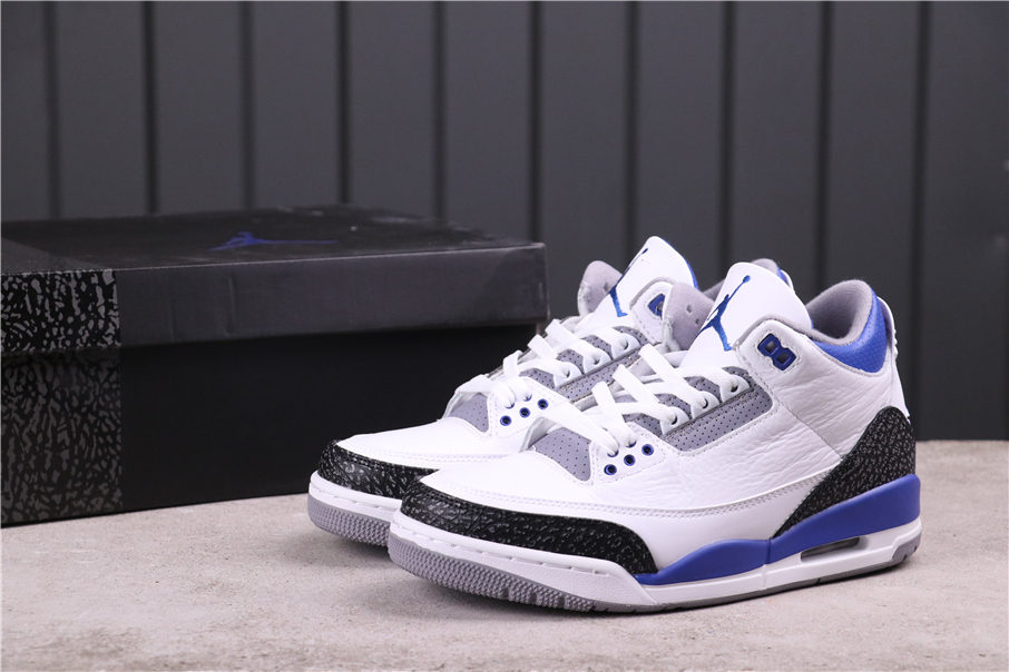 76USD AJ3 Air Jordan 3True BlueCT8532-145 Size 40-47