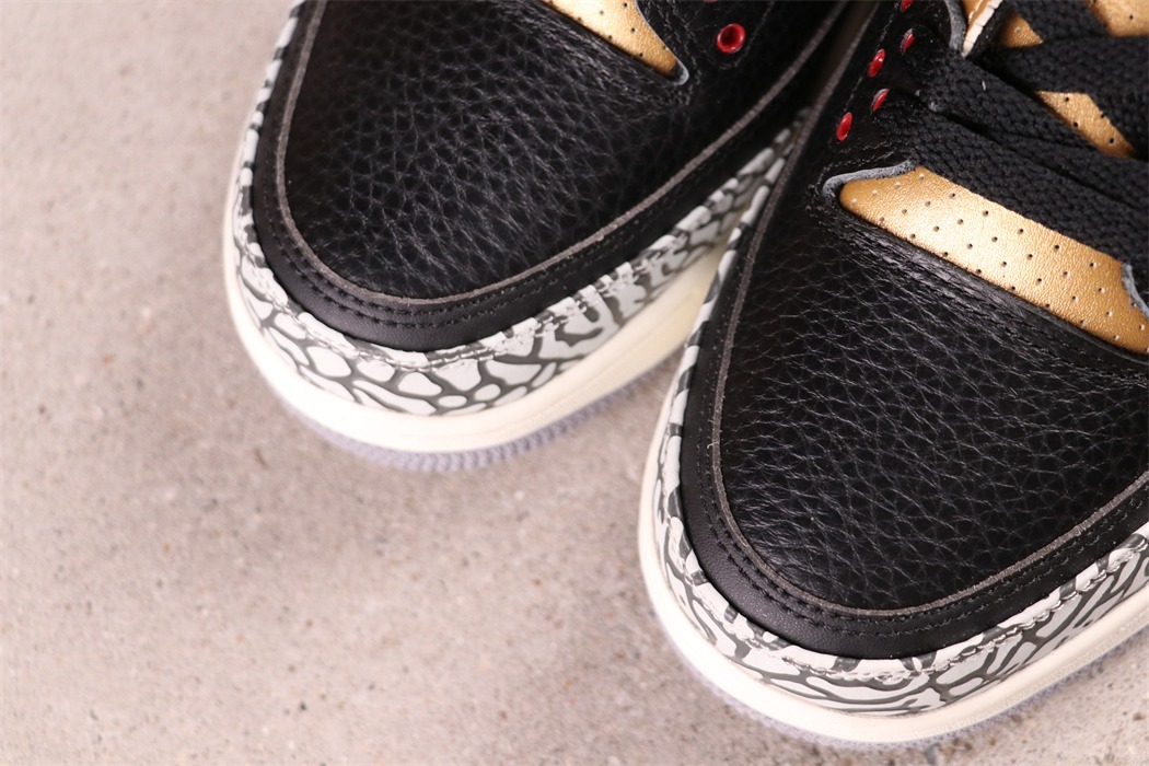 US$57 Air Jordan 3 Black Gold CK9246-067 Size 36-47.5