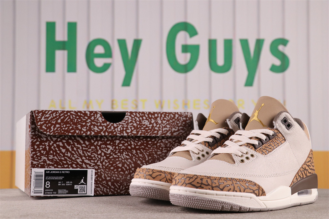 US$62 Air Jordan 3 Palomino CT8532-102 Size 40-47.5