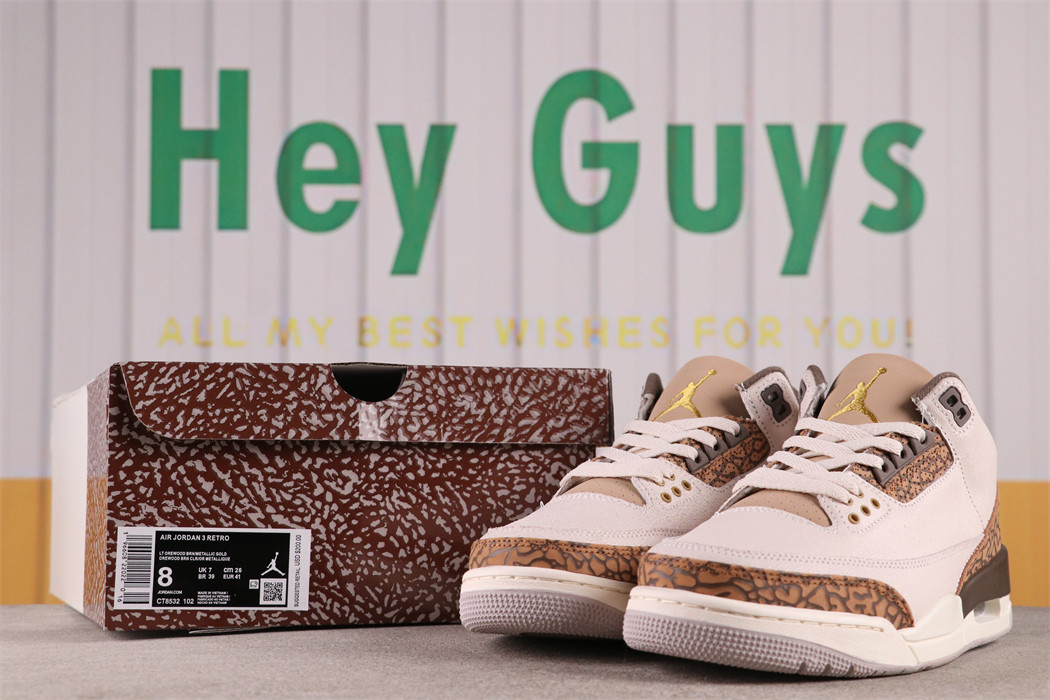 US$66 Air Jordan 3 Palomino CT8532-102 Size 36-47.5