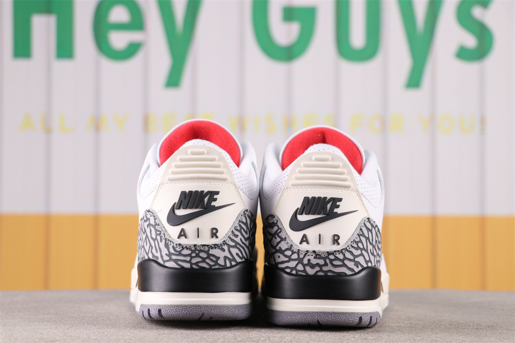 US$66 Air Jordan 3 White Cement Reimagined Sku DN3707-100 Size 36-47.5